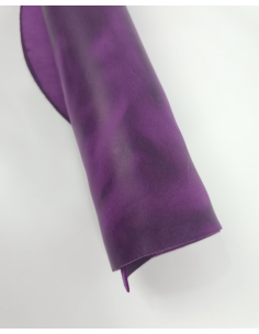 Bright Violet Crazy Horse V2 Vintage Pull Up Rustic Thick Leather