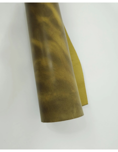 Golden Brown Crazy Horse V2 Vintage Pull Up Rustic Thick Leather