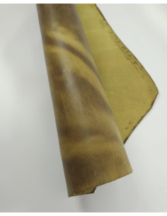 Gold Flake Crazy Horse V2 Vintage Pull Up Rustic Thick Leather