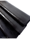 Black Patent Crocodile Alligator Leather Embossed Texture Amazing Relief OZ 2018 V2