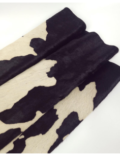 Black Brindle Hair on Hide Leather