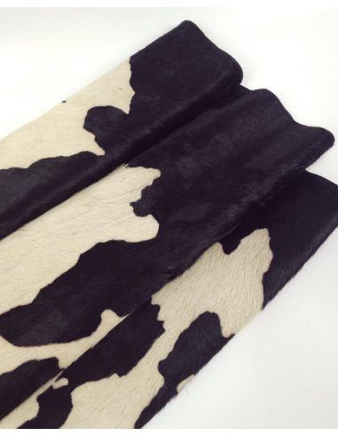 Black Brindle Hair on Hide Leather