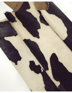 Black Brindle Hair on Hide Leather 2