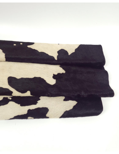 Black Brindle Hair on Hide Leather