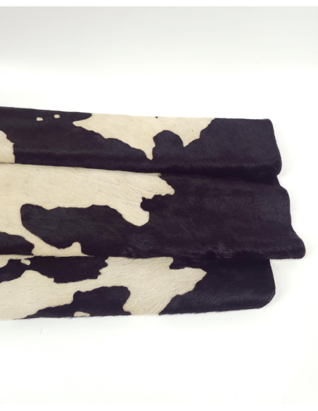 Black Brindle Hair on Hide Leather