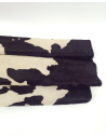 Black Brindle Hair on Hide Leather