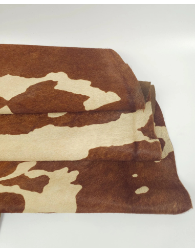 Tan Brindle Hair on Hide Leather