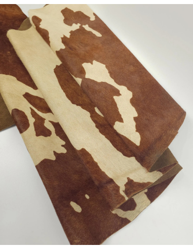 Tan Brindle Hair on Hide Leather