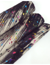 Brindle Foil Acid Washed Multi Color Calfskin Leather