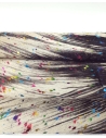 Brindle Foil Acid Washed Multi Color Calfskin Leather