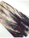 Brindle Foil Acid Washed Multi Color Calfskin Leather