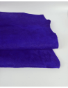 Purple Perforated Cavallino Calfskin Hair on Hide Leather