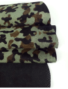 Green Camouflage Perforated Hair on Hide Leather