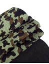 Green Camouflage Perforated Hair on Hide Leather