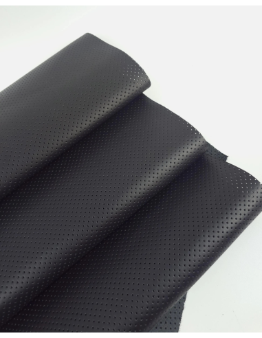 Black T Perforated Soft Leather