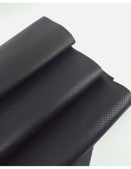 Black T Perforated Soft Leather