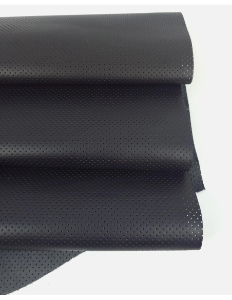 Black T Perforated Soft Leather