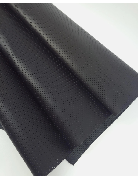 Black T Perforated Soft Leather
