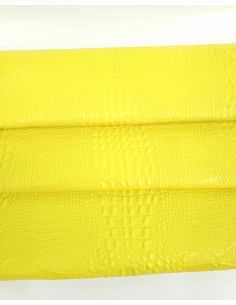 Golden Kiwi Crocodile Alligator Leather Embossed Texture Amazing Relief OZ 2018 V2 2