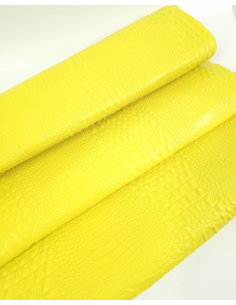 Golden Kiwi Crocodile Alligator Leather Embossed Texture Amazing Relief OZ 2018 V2