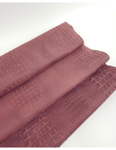 Old Rose Crocodile Alligator Leather Embossed Texture Amazing Relief OZ 2018 V2 2