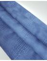 Parisian Blue Vintage Pull Up Crocodile Alligator Leather Embossed Texture Amazing Relief OZ 2018 V2