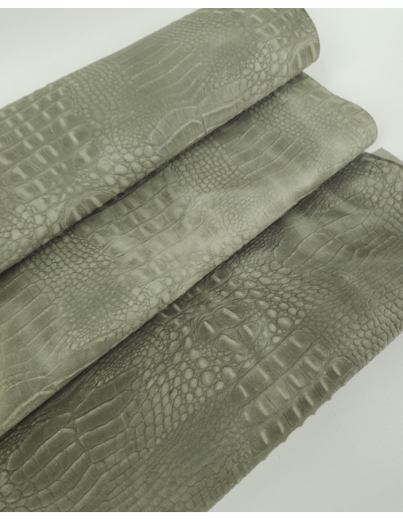 Alfafa Vintage Pull Up Crocodile Alligator Leather Embossed Texture Amazing Relief OZ 2018 V2