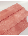 Coral Haze Vintage Pull Up Crocodile Alligator Leather Embossed Texture Amazing Relief OZ 2018 V2