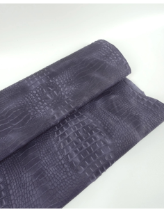 Purple Sage Vintage Pull Up Crocodile Alligator Leather Embossed Texture Amazing Relief OZ 2018 V2