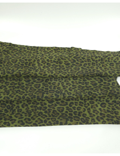 Cedar Green Leopard Acid Printed Soft Leather 2