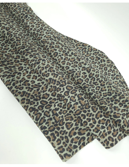 Surf Spray Leopard Acid Printed Soft Leather