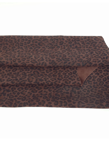 Brownout Leopard Acid Printed Soft Leather