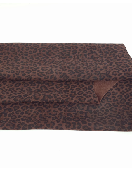 Brownout Leopard Acid Printed Soft Leather