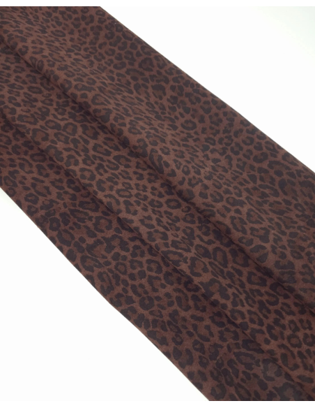 Brownout Leopard Acid Printed Soft Leather