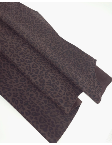 Mole Leopard Acid Printed Soft Leather
