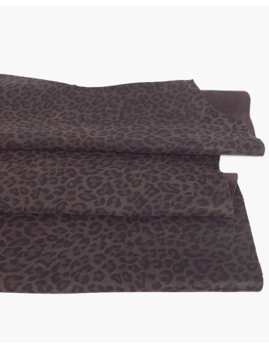 Mole Leopard Acid Printed Soft Leather