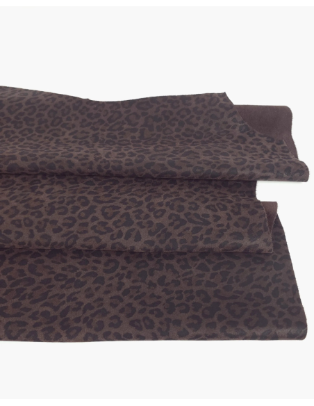 Mole Leopard Acid Printed Soft Leather