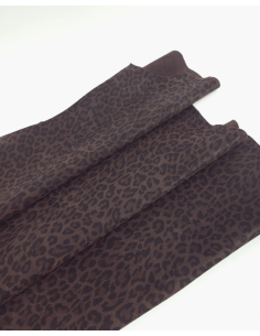 Mole Leopard Acid Printed Soft Leather