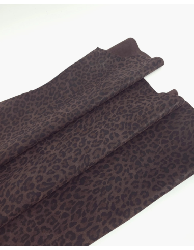 Mole Leopard Acid Printed Soft Leather