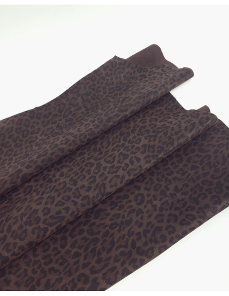 Mole Leopard Acid Printed Soft Leather