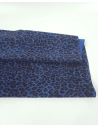Classic Blue Leopard Acid Printed Soft Leather