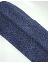 Classic Blue Leopard Acid Printed Soft Leather
