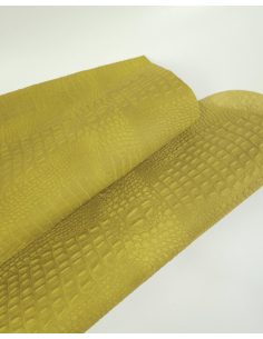 Antique Moss Crocodile Alligator Leather Embossed Texture Amazing Relief OZ 2018 V2