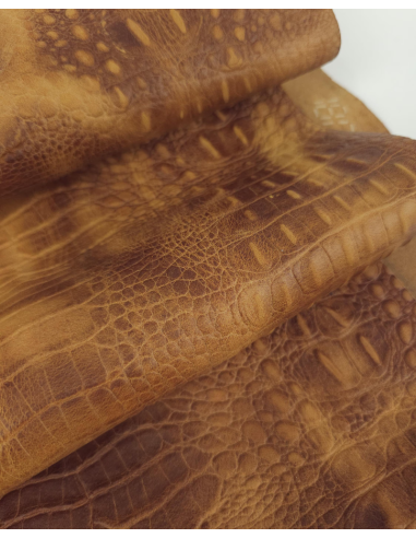 Adobe Vintage Pull Up Crocodile Alligator Leather Embossed Texture Amazing Relief OZ 2018 V2