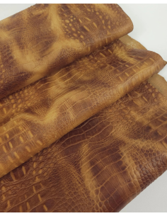 Adobe Vintage Pull Up Crocodile Alligator Leather Embossed Texture Amazing Relief OZ 2018 V2
