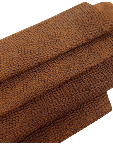 Argan Oil Crocodile Alligator Leather Embossed Texture Amazing Relief LFC 2023