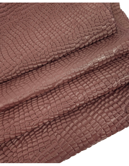 Baltic Amber Crocodile Alligator Leather Embossed Texture Amazing Relief LFC 2023