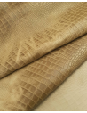 Beige Bicolor Embossed Amazing Relief Croco 0Z 1581