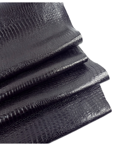 Black Reptile Crocodile Alligator Two...