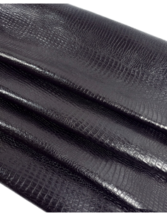 Black Reptile Crocodile Alligator Two Toned Shine Finish... 2